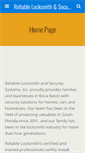 Mobile Screenshot of myreliablelocksmith.com